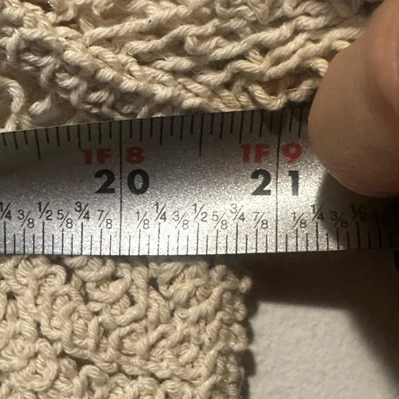 Knit lace cardigan ivory size xl button up. Scandigirl coquette boho - Picture 6 of 7